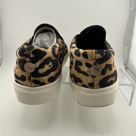 Steve Madden Womens Sz 5.5 Ecentric Leopard Print Pony Hair Slip On Sneakers NWB - Picture 4 of 9